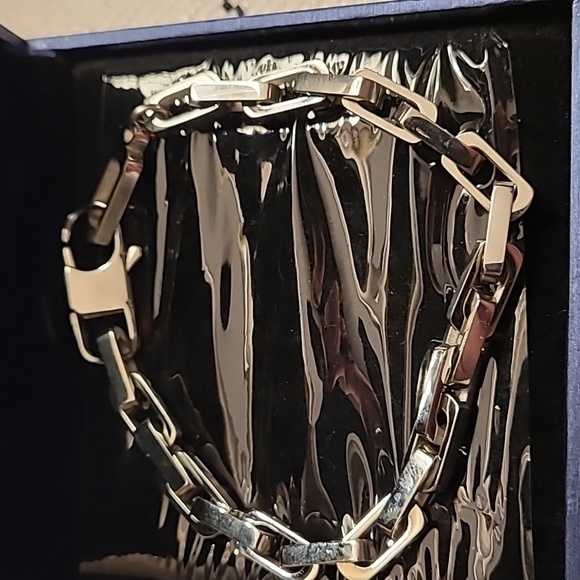 MENS SILVER LINK BRACELET - Picture 3 of 3